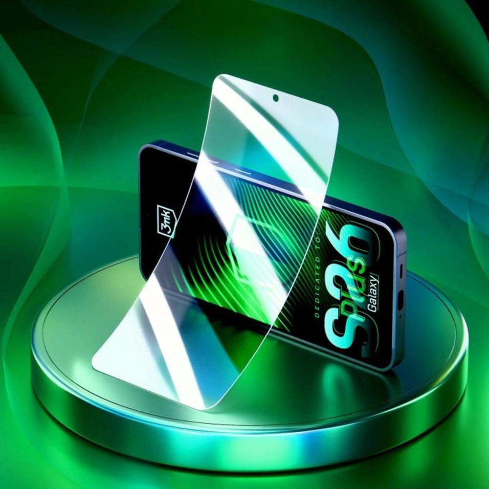 Ochranná fólie 3MK FlexibleGlass pro Samsung Galaxy S26 Plus S947, Flexibilní sklo, Full Glue, Průhledná