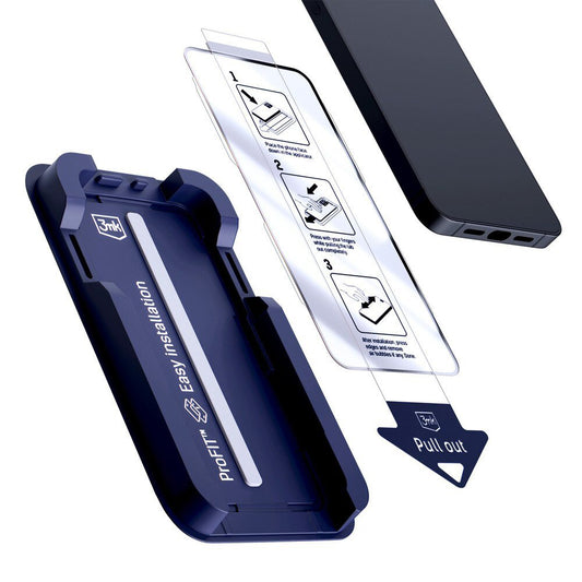 Ochranná fólie na displej 3MK HardGlass Max pro Apple iPhone 18 Pro / 17 Pro, tvrzené sklo, plné lepidlo, černá