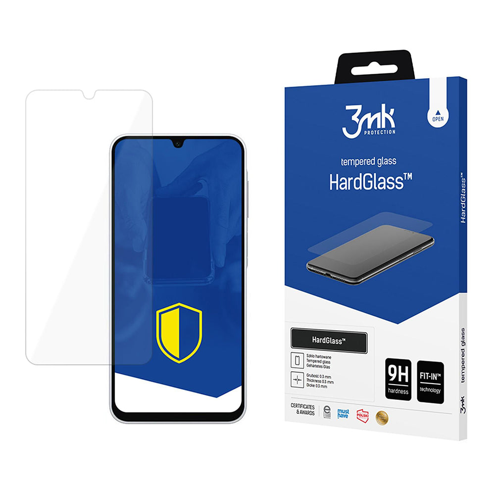 Ochranná fólie na displej 3MK HardGlass pro Samsung Galaxy A26 A266, tvrzené sklo, plné lepidlo