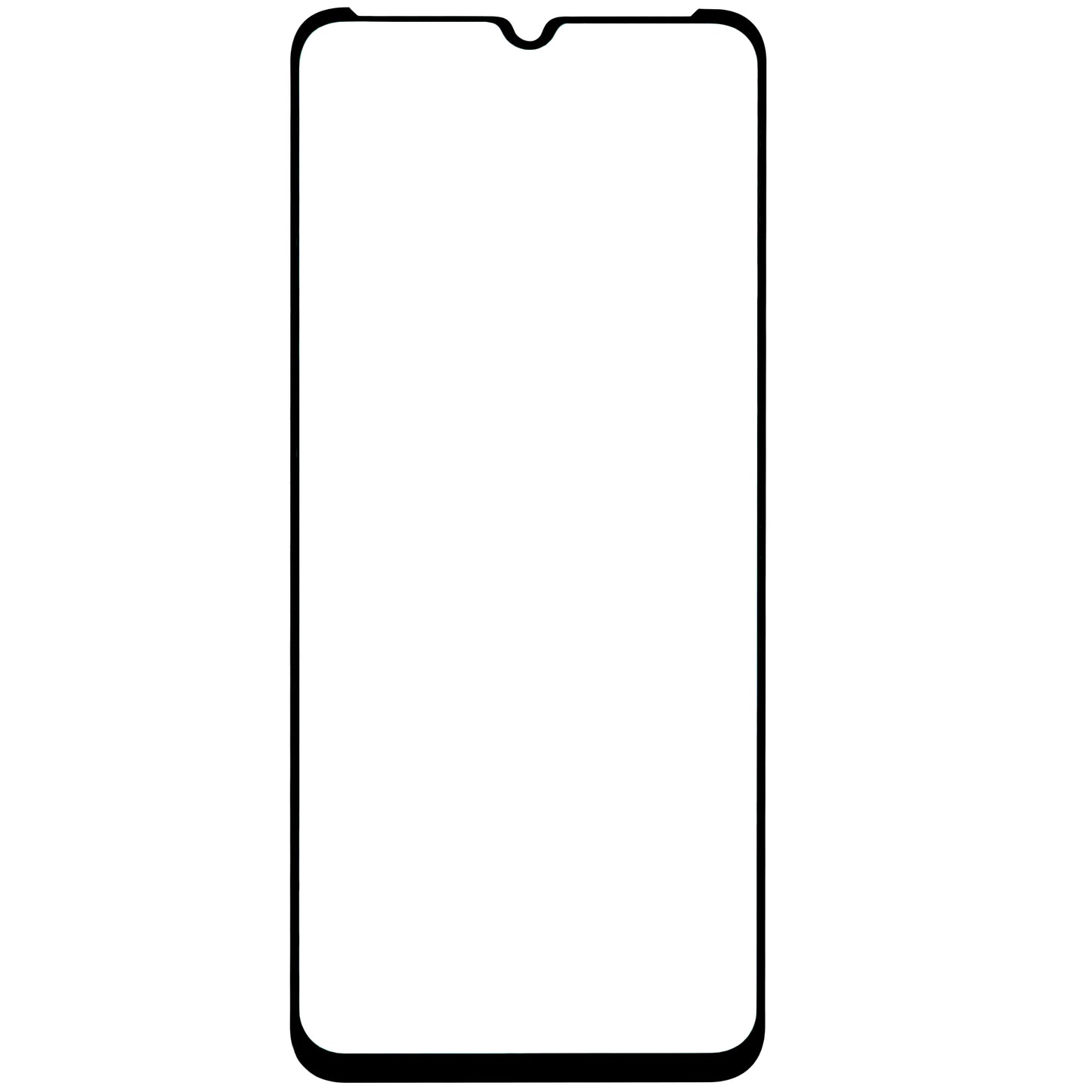 BLUE Shield Screen Protector pro Motorola Moto E13, stíněné sklo, plně lepené, vhodné do pouzdra, černé