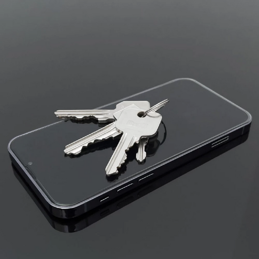 Ochranná fólie na displej Privacy WZK AntiSpy pro Apple iPhone 15 Pro, tvrzené sklo, celoplošné lepidlo