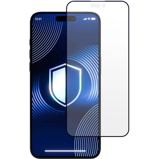 Screen Protector 3MK HardGlass Matt Matt Max for Apple iPhone 16 Pro Max, Protective Glass, Full Glue, Black