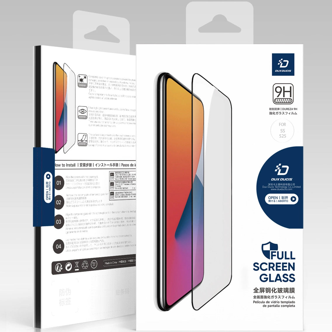 Ochranná fólie Privacy DUX DUCIS pro Samsung Galaxy S25 S931, Tvrzené sklo, Edge Glue