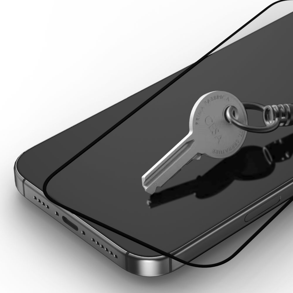 Ochranná fólie na displej Tech-Protect FIT+ pro Motorola Moto G77 / G67, tvrzené sklo, plné lepidlo, sada 2 kusů, 2.5D, černá