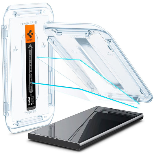Spigen EZ FIT Screen Protector pro Samsung Galaxy S24 Ultra S928, chráněné sklo, sada 2 kusů
