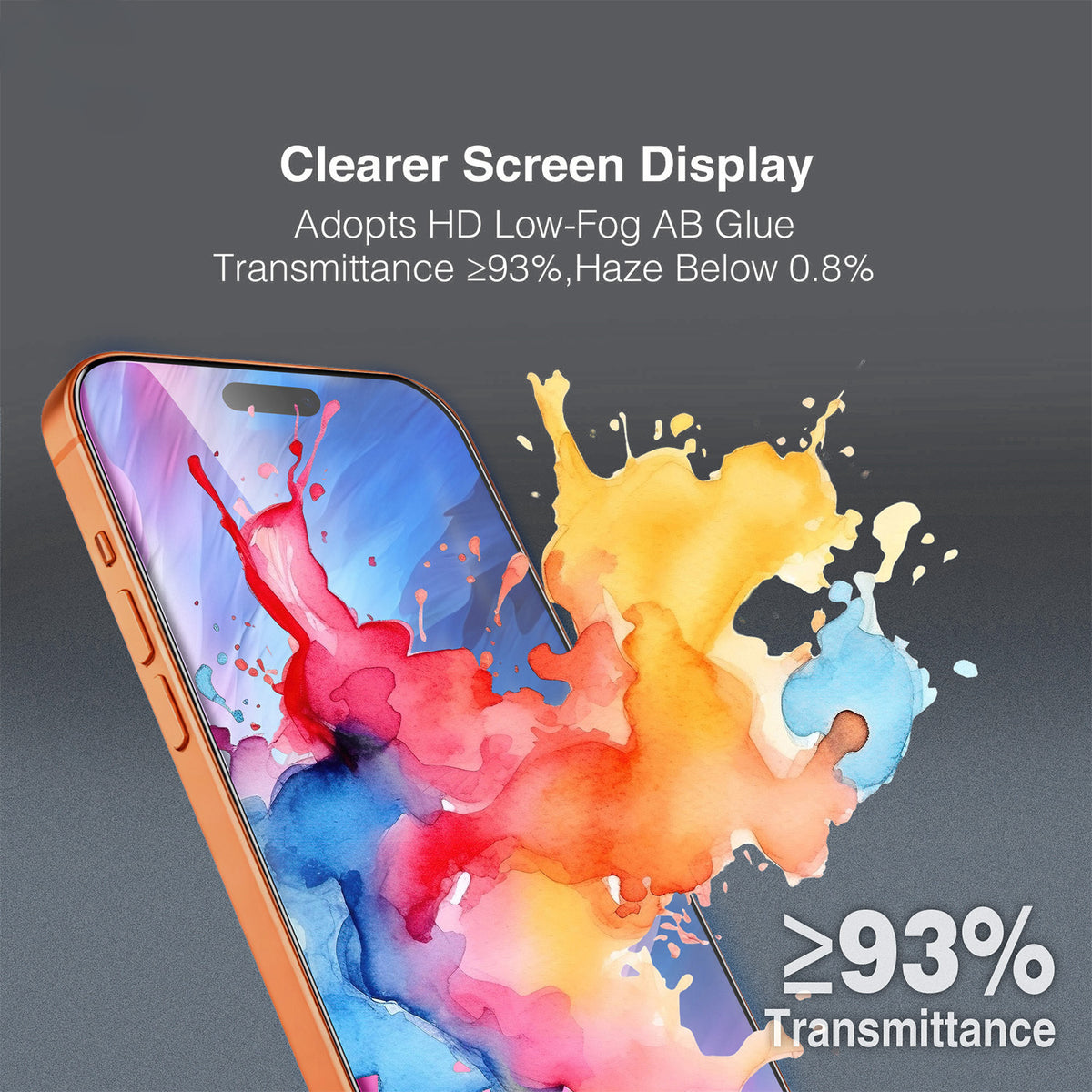 Ochranné sklo na displej Tel Protect 10X HD DLC Diamond Coating pro Apple iPhone 17 / 16 Pro, tvrzené sklo, celoplošné lepení, černé