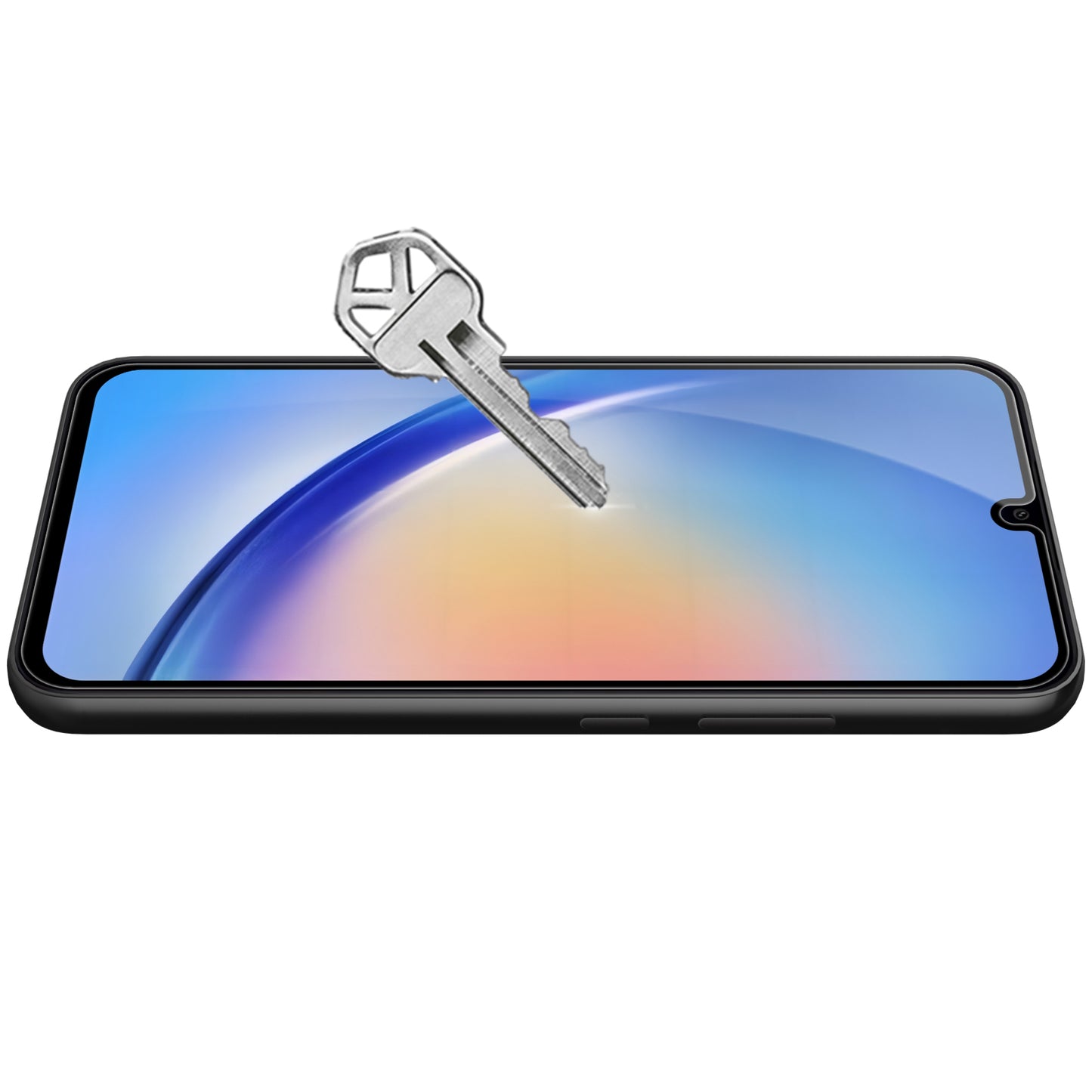 OEM ochranná fólie displeje pro Samsung Galaxy A34 A346, stíněné sklo, plně lepené, 9D, černá