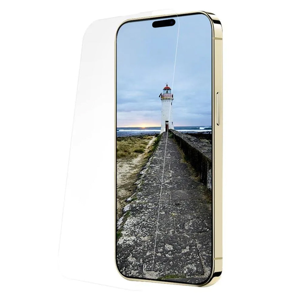 Ochranná fólie na displej Anank 1X Reinforced pro Apple iPhone 16 Pro, tvrzené sklo, plné lepidlo, 3D, sada 10 kusů