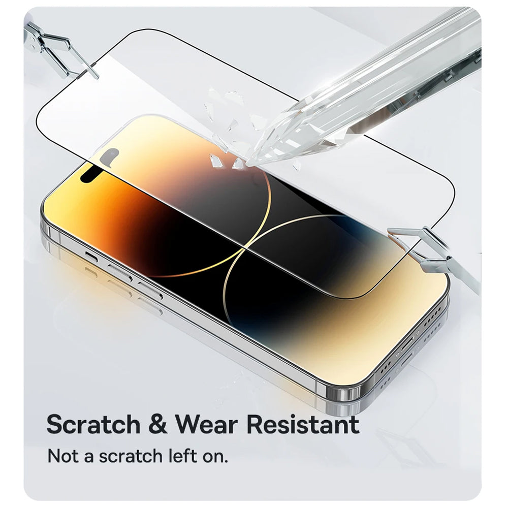 Ochranná fólie na displej Anank 5X Reinforced pro Apple iPhone 17 Pro, Tvrzené sklo, Full Glue, 2.5D, Černá