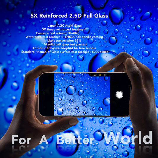 Ochranná fólie Anank na displej pro Apple iPhone 17 Pro, Tvrzené sklo, Full Glue, 2.5D, Černá