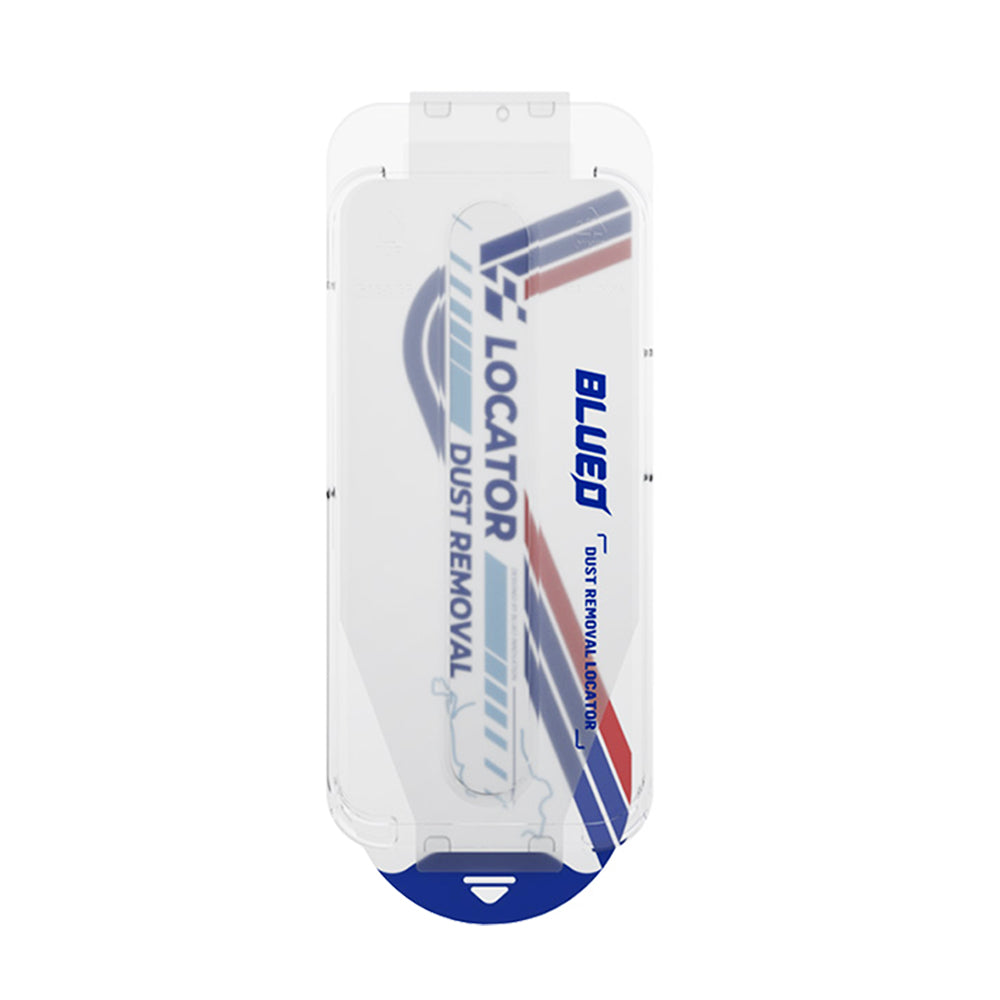 Ochranná fólie na displej Blueo Anti-Dust HD Applicator Pro pro Apple iPhone 16 Pro Max, tvrzené sklo, plné lepidlo, černá