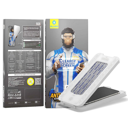 Ochranná fólie Blueo Anti-Reflective HD pro Apple iPhone 17 Air, Tvrzené sklo, Full Glue, Černá