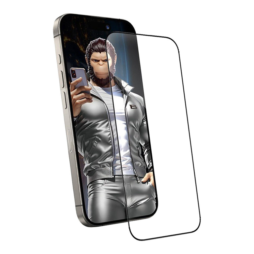 Ochranná fólie na displej Blueo Anti-Static HD pro Apple iPhone 14 Plus / 13 Pro Max, tvrzené sklo, plné lepidlo, černá