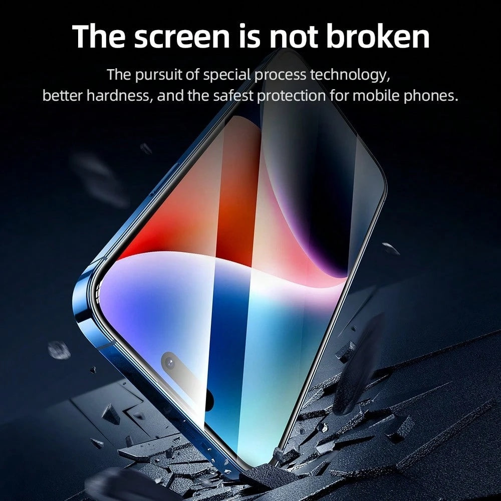 Ochranná fólie na displej Blueo AR Applicator Pro pro Apple iPhone 16 Pro Max, tvrzené sklo, plné lepidlo, 3D, černá