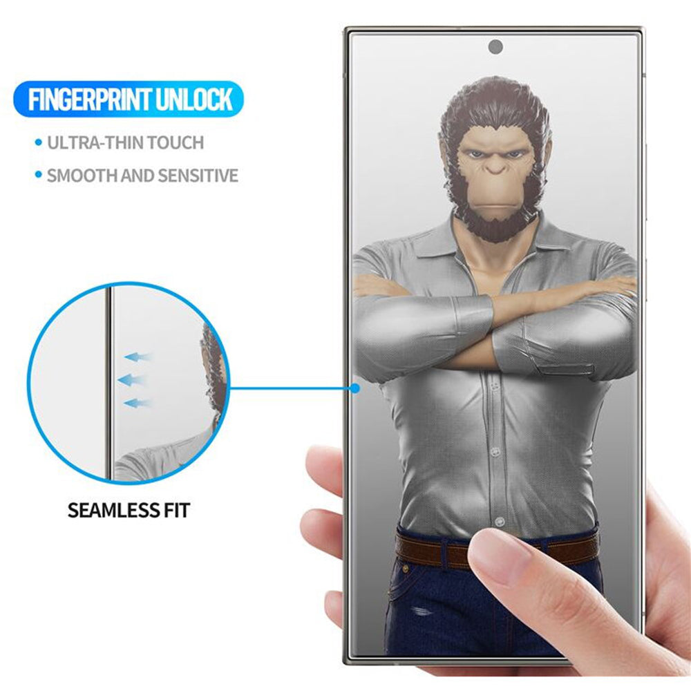 Ochranná fólie na displej Blueo HD Applicator Pro pro Apple iPhone 16 Pro Max, tvrzené sklo, plné lepidlo, 3D, černá