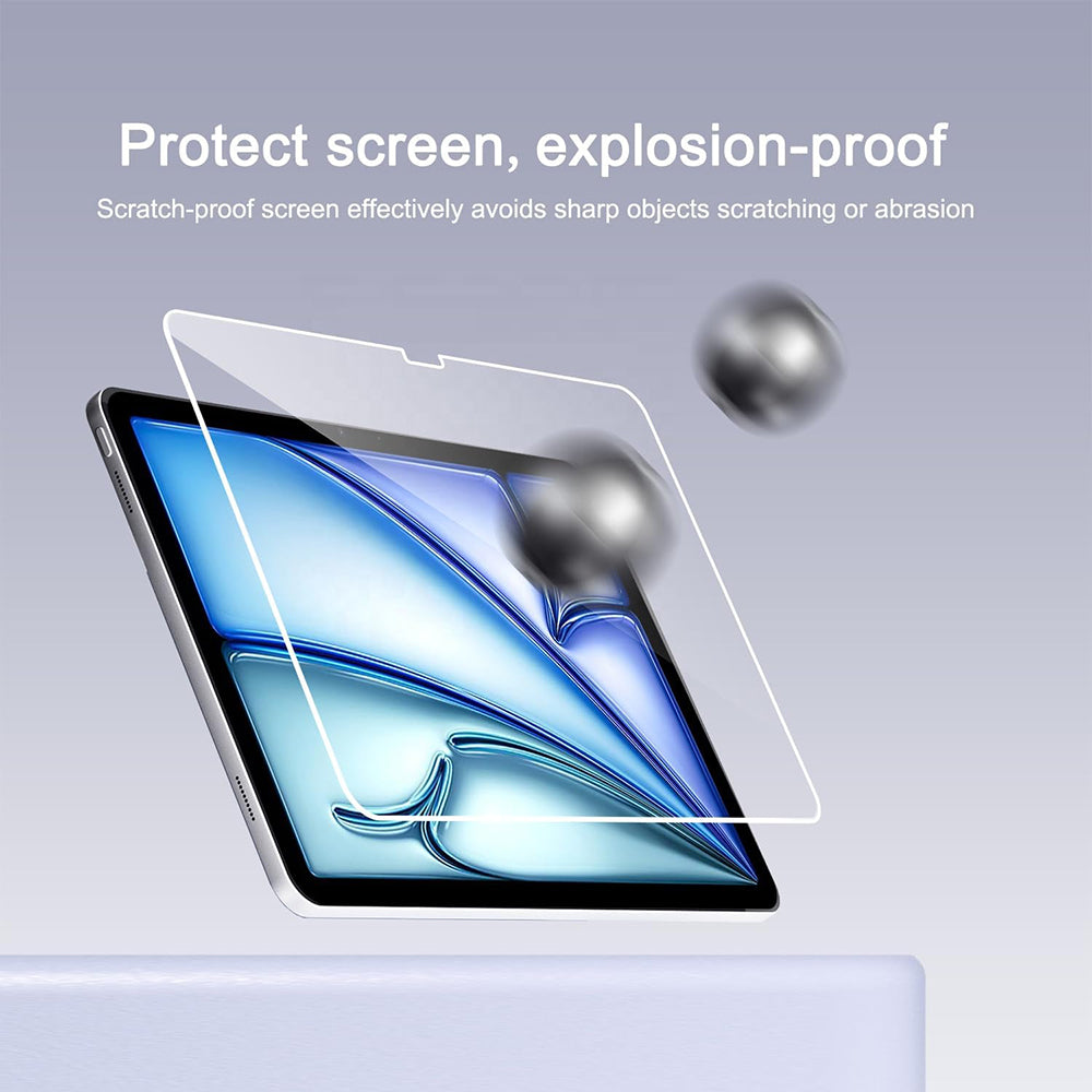 Ochranná fólie na displej Blueo HD pro Apple iPad mini (2024) / mini (2021), tvrzené sklo, plné lepidlo
