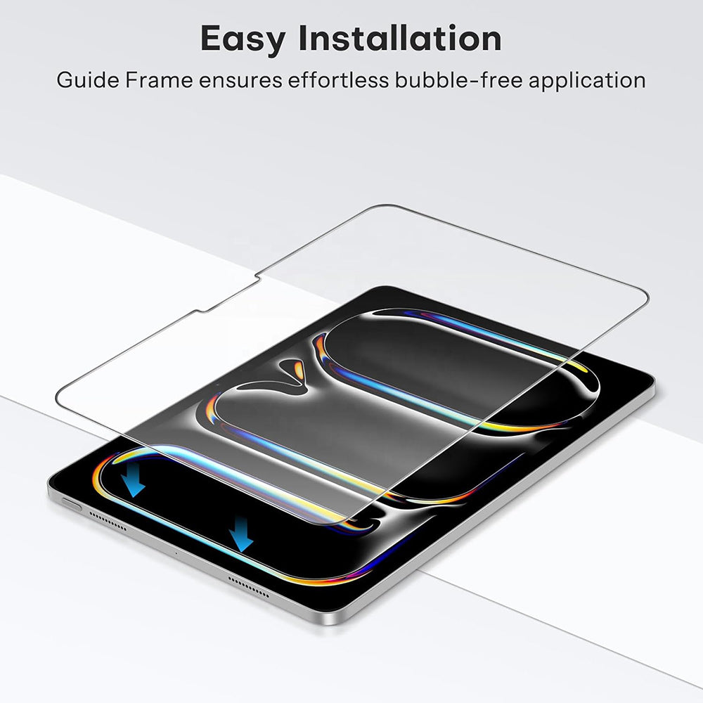 Ochranná fólie na displej Blueo HD pro Apple iPad Pro 12.9 (2022) / Pro 12.9 (2021) / Pro 12.9 (2020), tvrzené sklo, plné lepidlo
