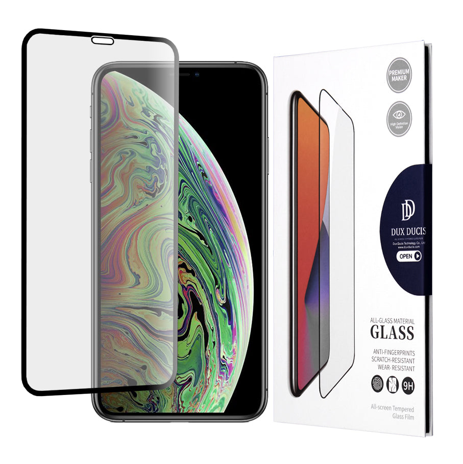 Ochranná fólie na displej DUX DUCIS pro Apple iPhone 11 Pro / XS / X, tvrzené sklo, Edge Glue, černá