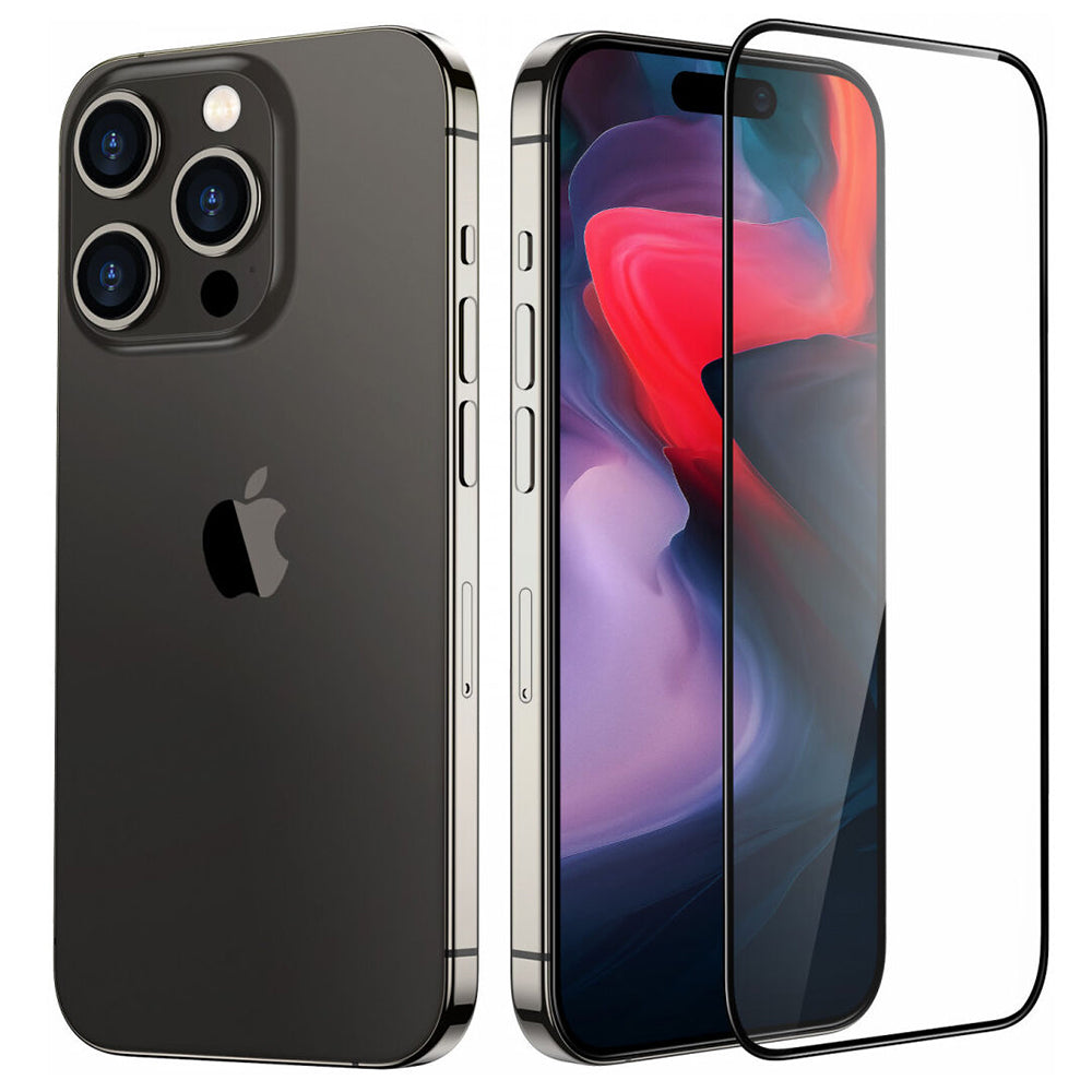 Ochranná fólie na displej ESR Armorite UltraFit pro Apple iPhone 18 Pro, tvrzené sklo, plné lepidlo, sada 3 kusů, černá