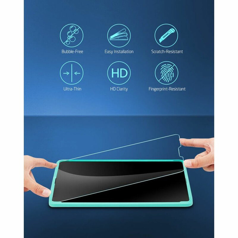 Ochranná fólie ESR pro Apple iPad Pro 12.9 (2022) / Pro 12.9 (2021) / Pro 12.9 (2020), Tvrzené sklo, Full Glue, Sada 2 kusy