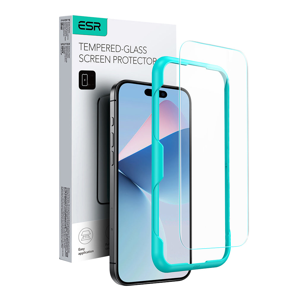 Ochranná fólie ESR na displej pro Apple iPhone 16 Pro Max, Tvrzené sklo, Full Glue