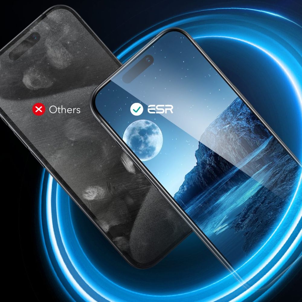 Ochranná fólie ESR na displej pro Apple iPhone 16 Pro Max, Tvrzené sklo, Full Glue