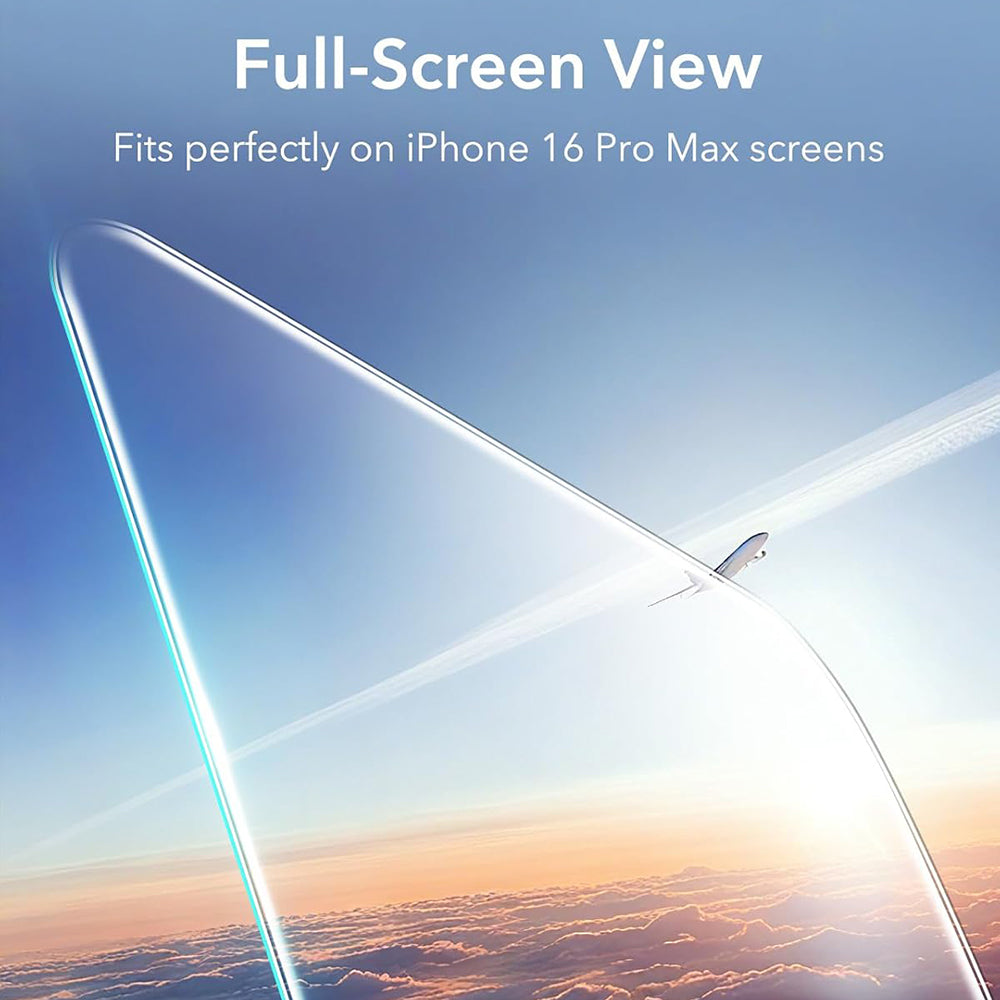 Ochranná fólie ESR na displej pro Apple iPhone 17 Pro Max, Tvrzené sklo, Full Glue, Sada 3 kusy
