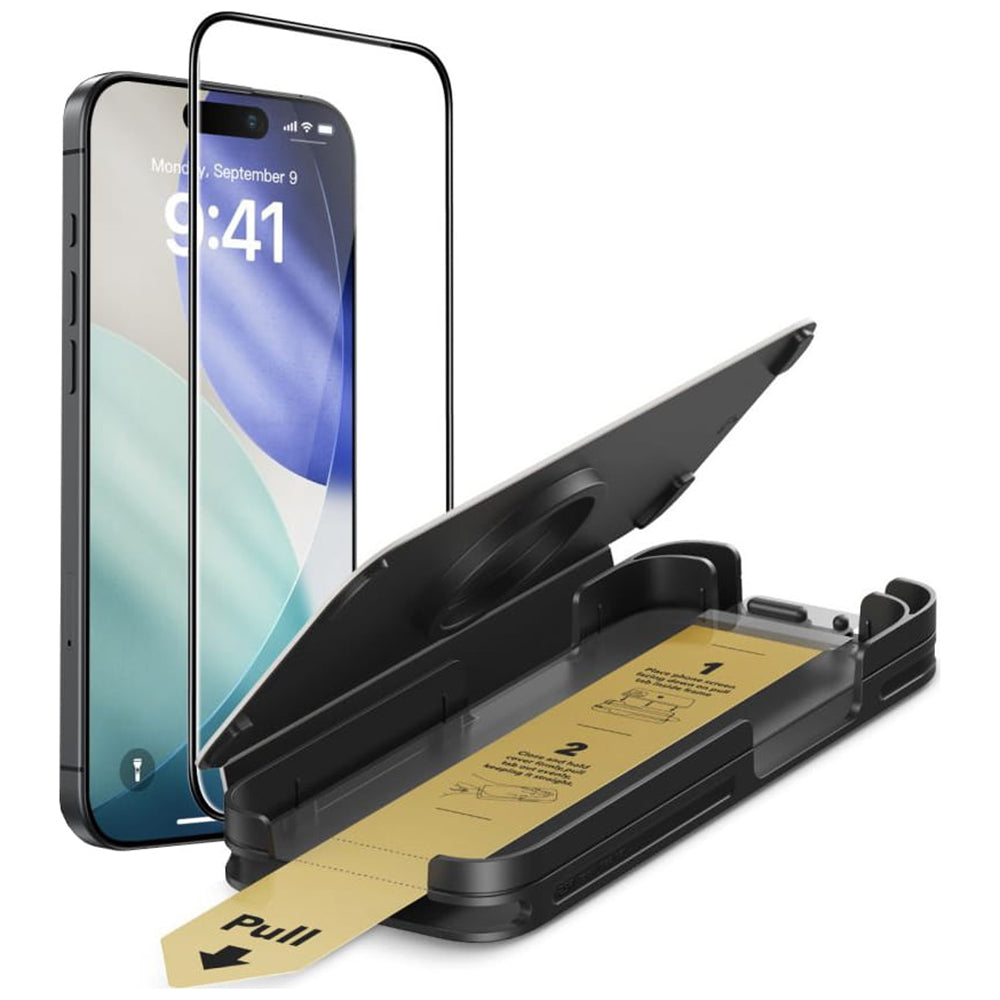 Ochranná fólie na displej ESR UltraFit Armorite Pro pro Apple iPhone 17 Pro, Tvrzené sklo, Full Glue, Černá
