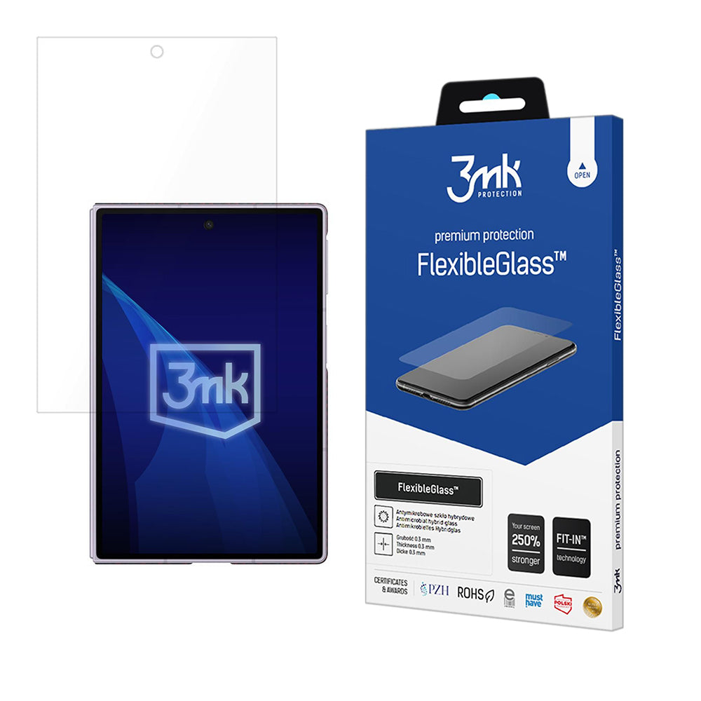 Ochranná fólie na vnější displej 3MK FlexibleGlass pro Samsung Galaxy Z Fold8 F971, flexibilní sklo, plné lepidlo