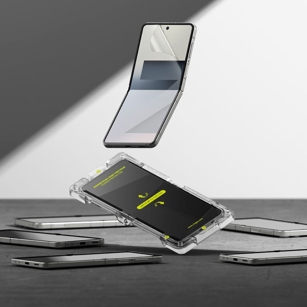 Ochranná fólie Ringke Dual Easy Pro pro vnitřní displej Samsung Galaxy Z Flip7 F766, plast, sada 2 kusy