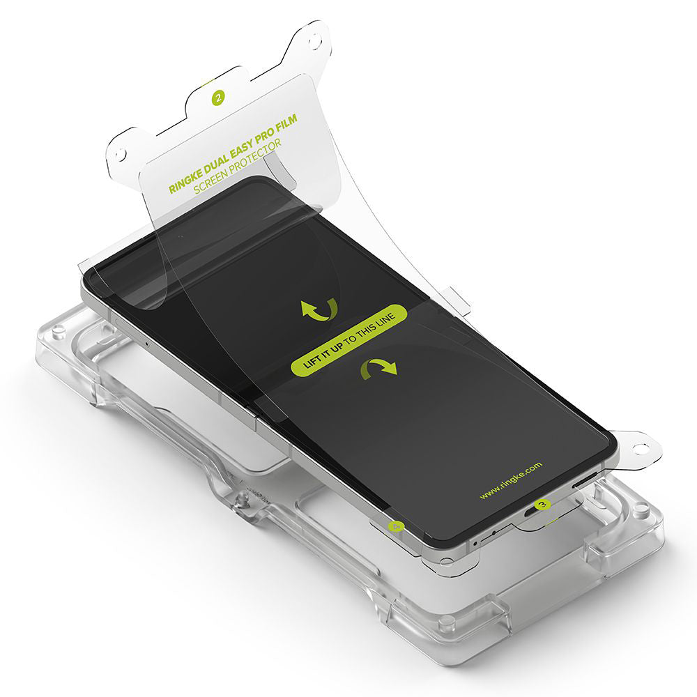 Ochranná fólie Ringke Dual Easy Pro pro vnitřní displej Samsung Galaxy Z Flip7 F766, plast, sada 2 kusy