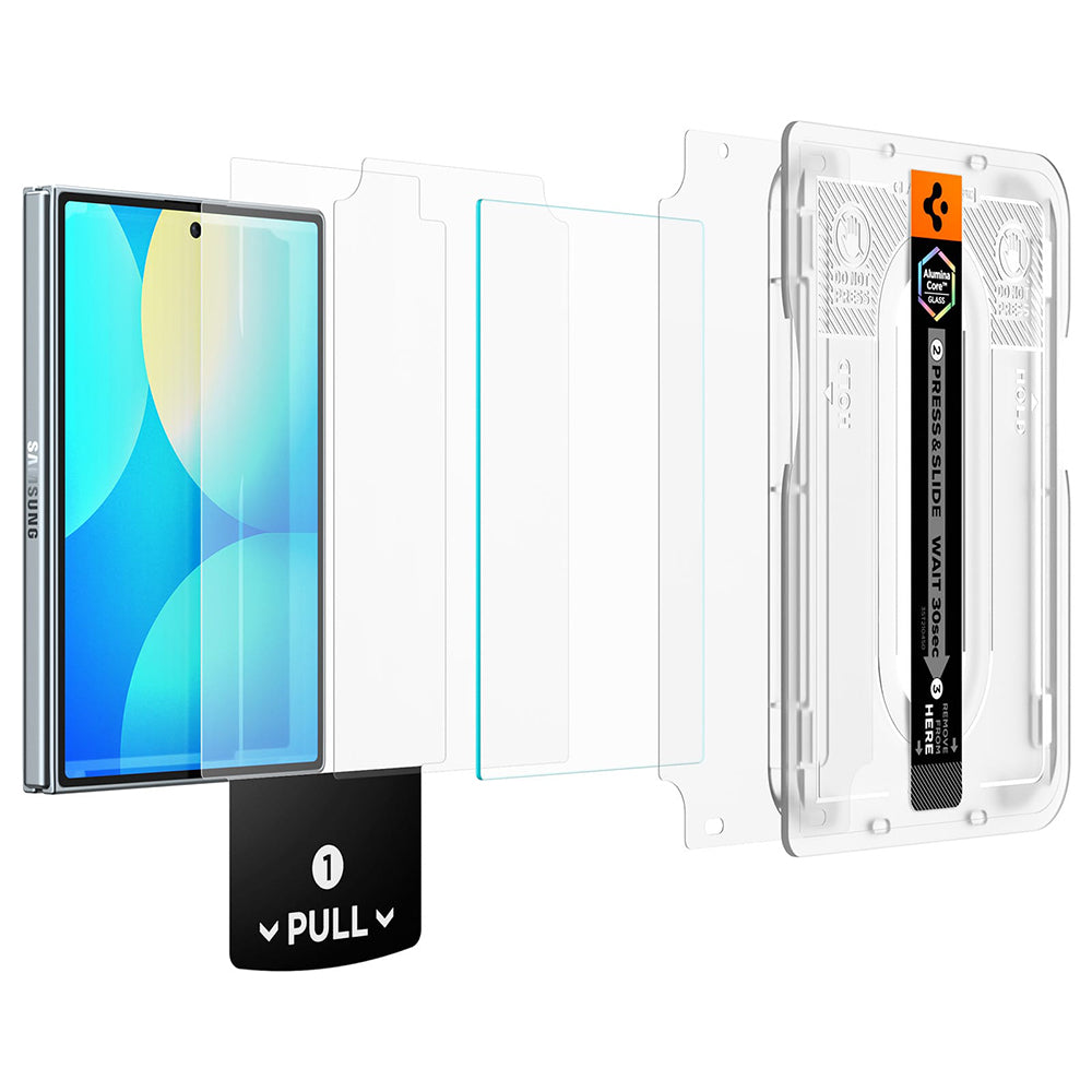 Ochranná fólie na vnější displej Spigen GlastR EZ FIT Pro HD pro Samsung Galaxy Z Fold8 F971, tvrzené sklo, plné lepidlo AGL11942