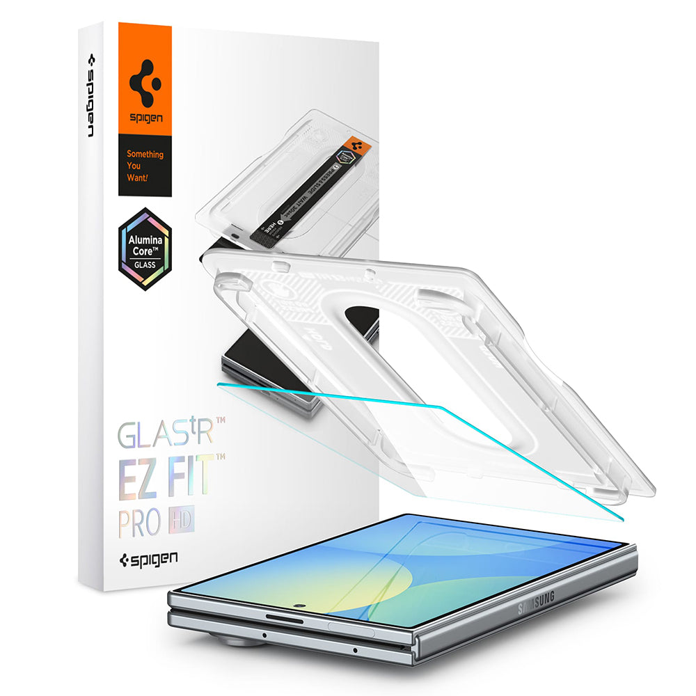 Ochranná fólie na vnější displej Spigen GlastR EZ FIT Pro HD pro Samsung Galaxy Z Fold8 F971, tvrzené sklo, plné lepidlo AGL11942
