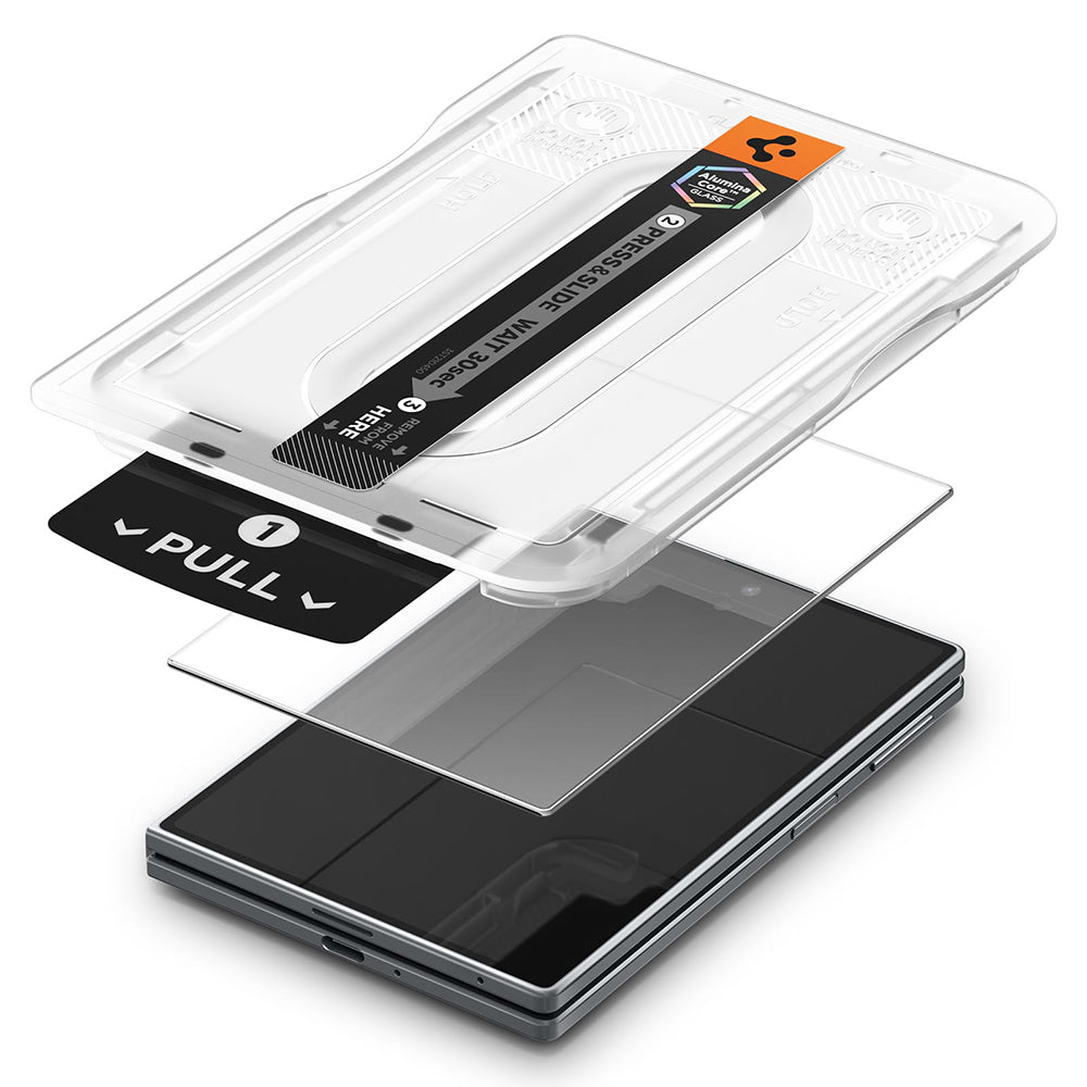 Ochranná fólie na vnější displej Spigen GlastR EZ FIT Pro HD pro Samsung Galaxy Z Fold8 F971, tvrzené sklo, plné lepidlo AGL11942