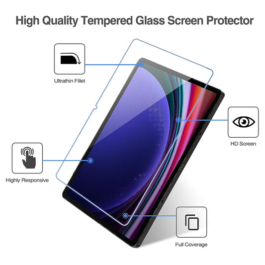 Ochranná fólie na displej Lito Classic pro Samsung Galaxy Tab S10+ / Tab S9 FE+ / Tab S9+, tvrzené sklo, plné lepidlo, 2.5D