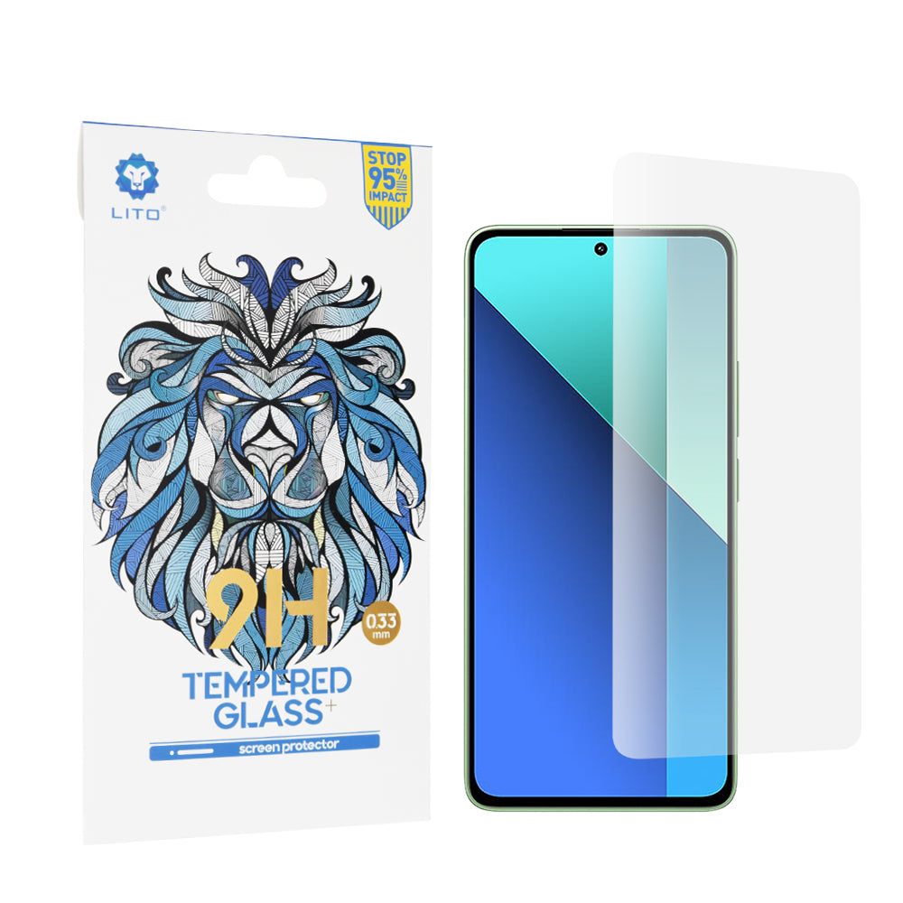 Ochranná fólie Lito Classic pro Xiaomi Redmi Note 13 4G, Tvrzené sklo, Full Glue, 2.5D