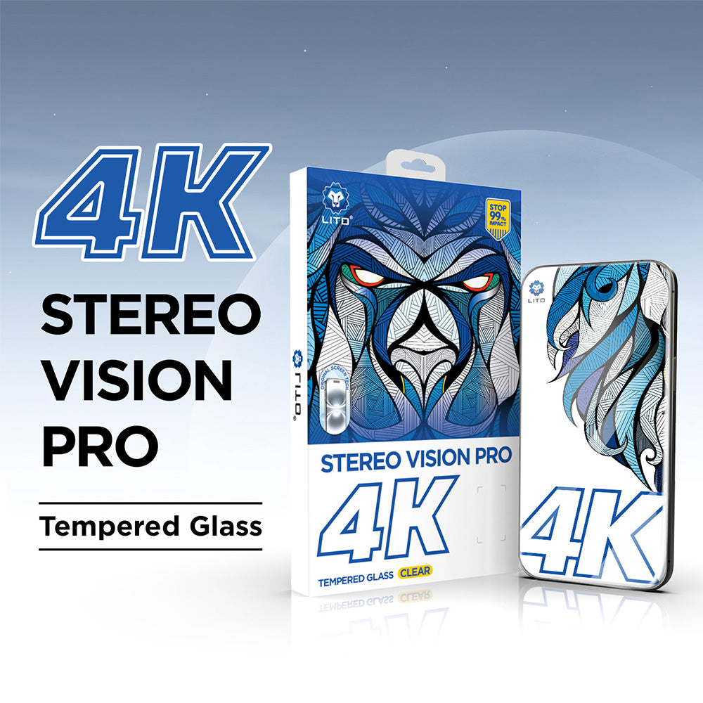 Ochranná fólie Lito D+ Max 4K pro Apple iPhone 17 Pro Max, Tvrzené sklo, Full Glue, Černá