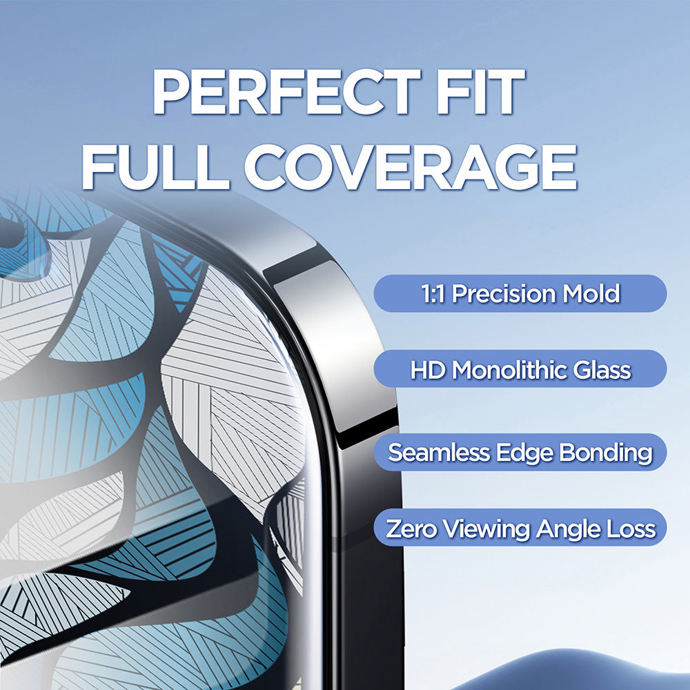 Ochranná fólie Lito D+ Max 4K pro Apple iPhone 17 Pro Max, Tvrzené sklo, Full Glue, Černá