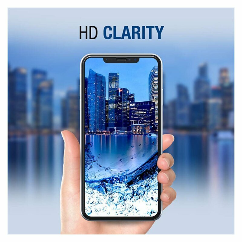 Ochranná fólie na displej Lito HD Pro Clear pro Samsung Galaxy A34 A346, tvrzené sklo, plné lepidlo, černá