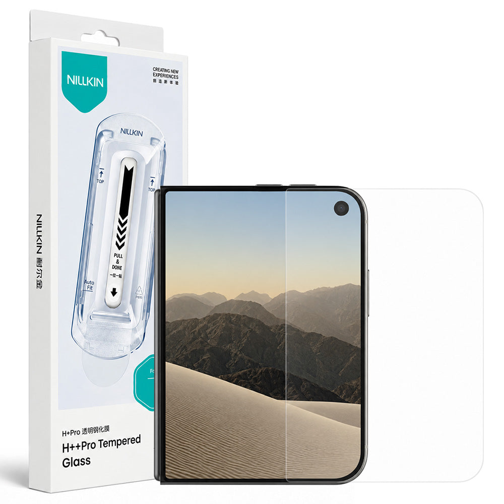 Ochranné sklo na vnější displej Nillkin H+ Pro s aplikátorem pro Apple iPhone Duo, tvrzené sklo, celoplošné lepení