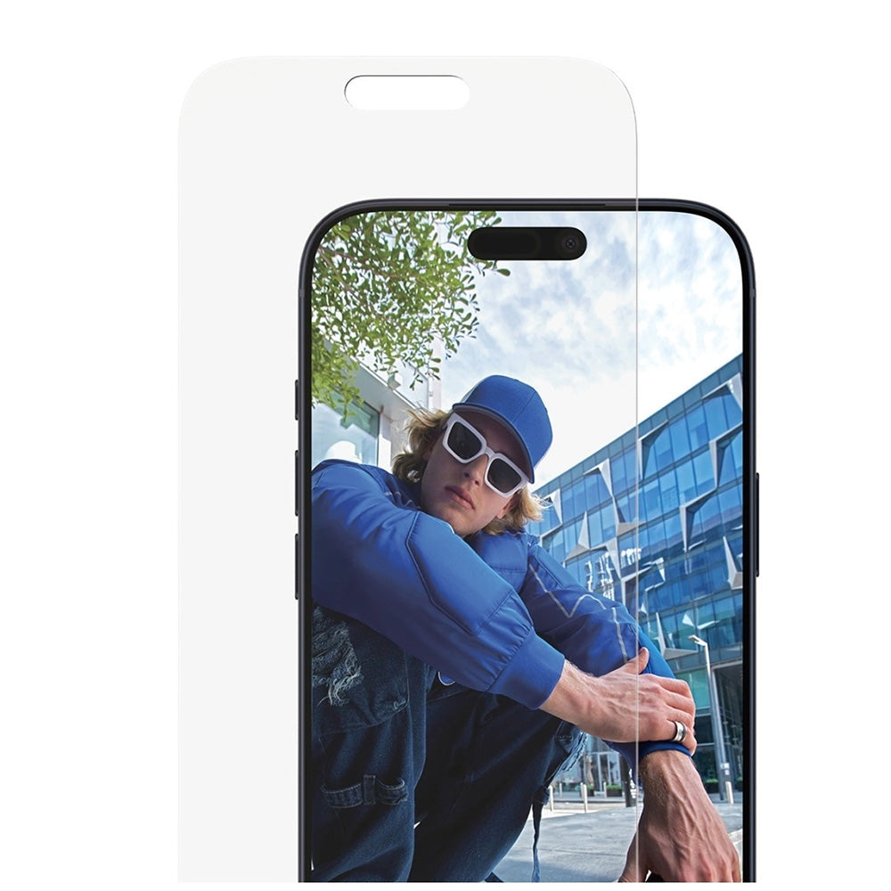 Ochranná fólie na displej PanzerGlass Classic Fit EasyAligner pro Apple iPhone 17 Pro Max, Tvrzené sklo, Full Glue