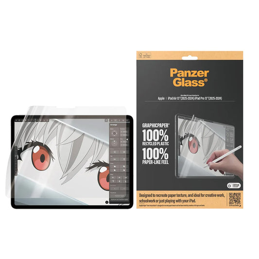 Ochranná fólie na displej PanzerGlass Ultra-Wide Fit GraphicPaper pro Apple iPad Pro 13 (2025) / Air 13 (2025) / Air 13 (2025) / Pro 13 (2024), Plast.