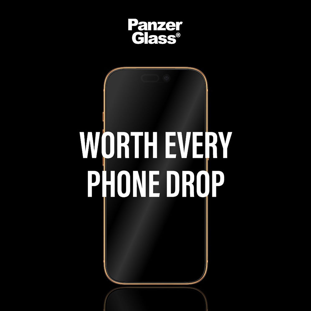 Ochranná fólie na displej PanzerGlass Ultra-Wide Fit Stealth Fastfit pro Apple iPhone 17 Pro, Tvrzené sklo, Full Glue, Černá