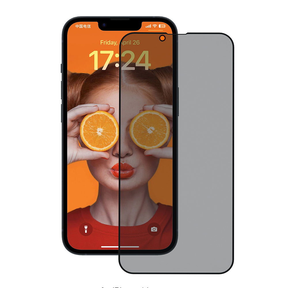 Ochranná fólie na displej Privacy Anank 3X Reinforced pro Apple iPhone 17e / 16e / 14 / 13 Pro, tvrzené sklo, plné lepidlo, 2.5D
