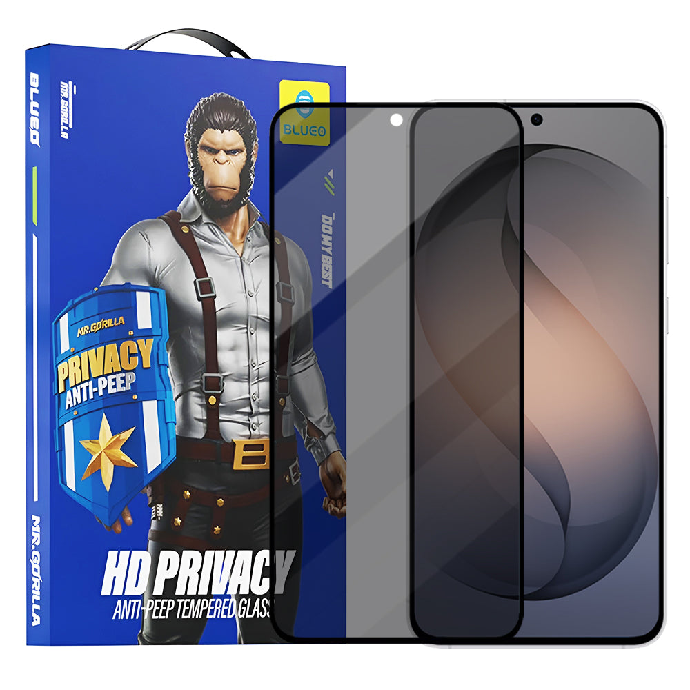 Ochranná fólie na displej Privacy Blueo Anti-Peep pro Samsung Galaxy S26 S942, Tvrzené sklo, Full Glue