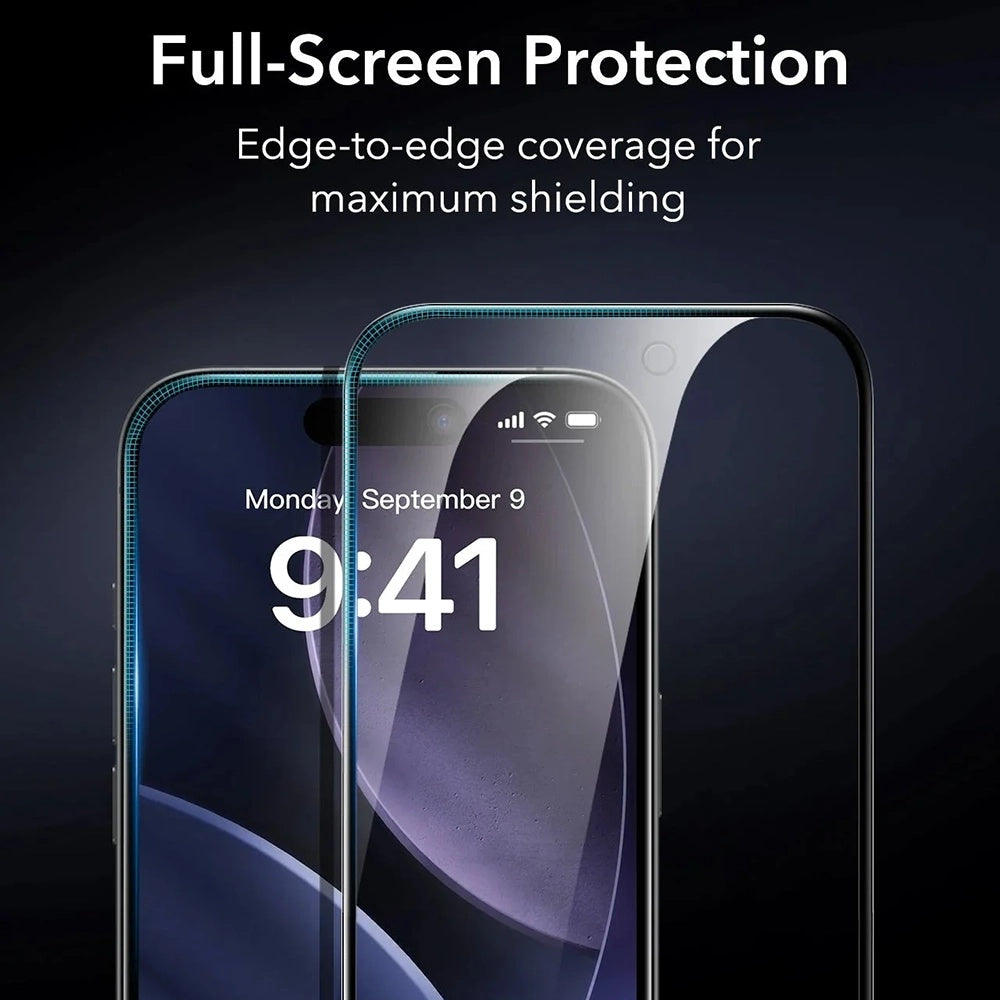 Ochranná fólie ESR Armorite UltraFit Privacy pro Apple iPhone 17, Tvrzené sklo, Full Glue, Sada 3 kusy