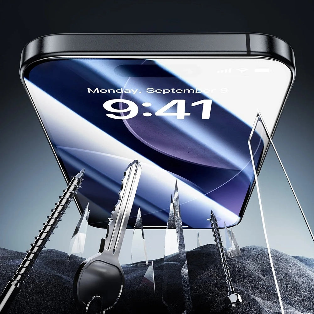 Ochranná fólie ESR Armorite UltraFit Privacy pro Apple iPhone 17, Tvrzené sklo, Full Glue, Sada 3 kusy