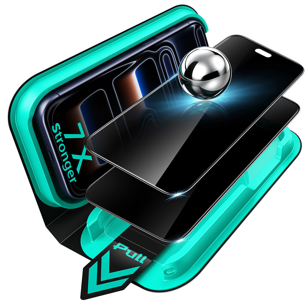 Ochranná fólie na displej Privacy ESR Armorite UltraFit pro Apple iPhone 18 Pro Max, tvrzené sklo, plné lepidlo, sada 2 kusů