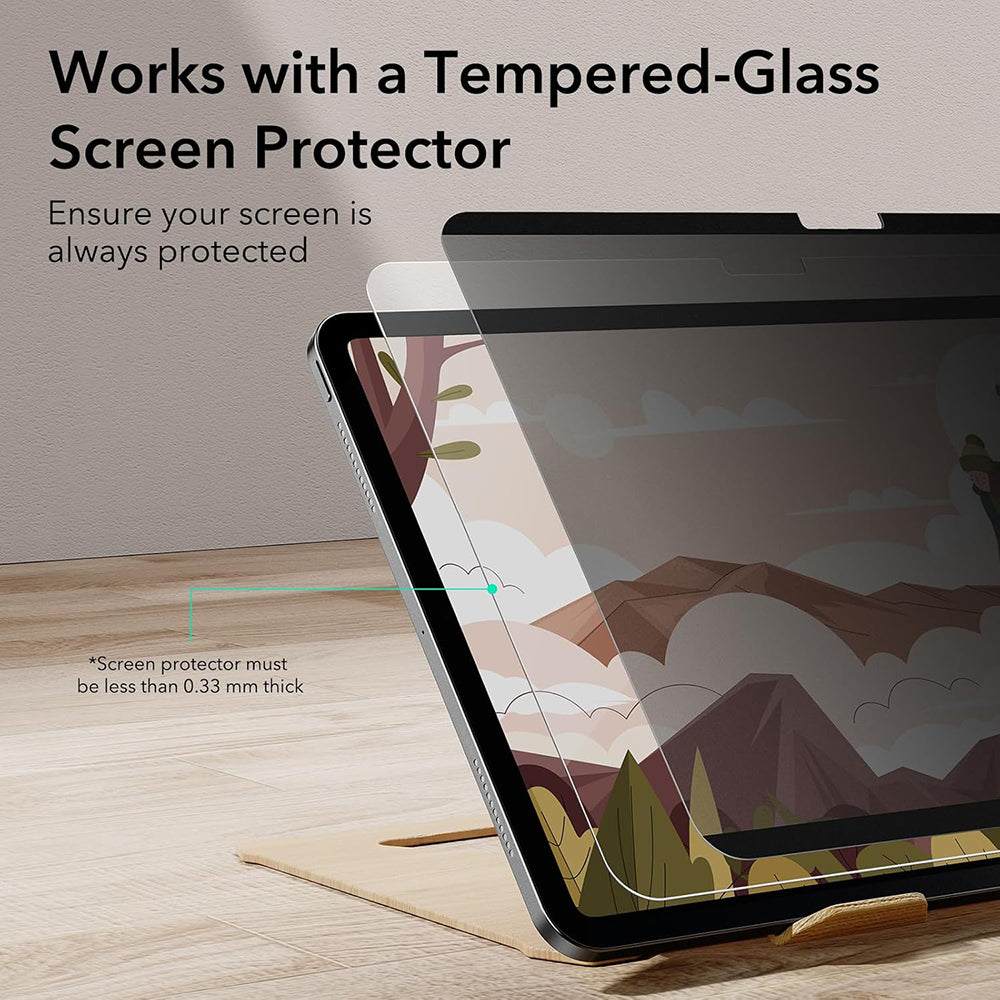 Ochranná fólie Privacy ESR Magnetic pro Apple iPad Pro 11 (2024), Plast