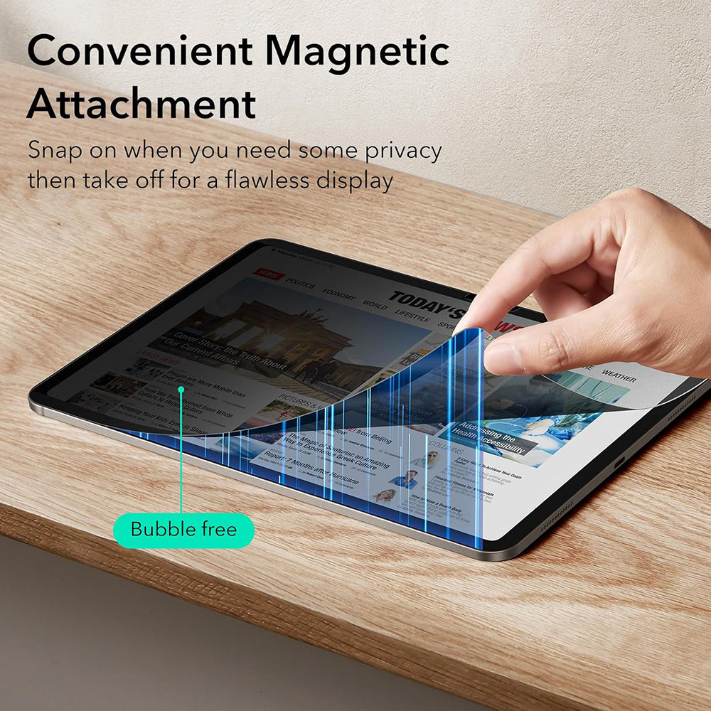 Ochranná fólie Privacy ESR Magnetic pro Apple iPad Pro 11 (2024), Plast